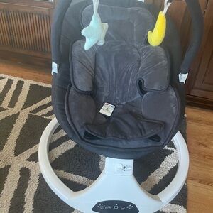 Cozy Black Baby Swing